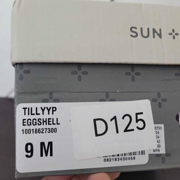 NEW Sun Stone Womens Tillyy Lace-Up Wedge  Eggshell 9M Cork Sandals - Picture 8 of 8